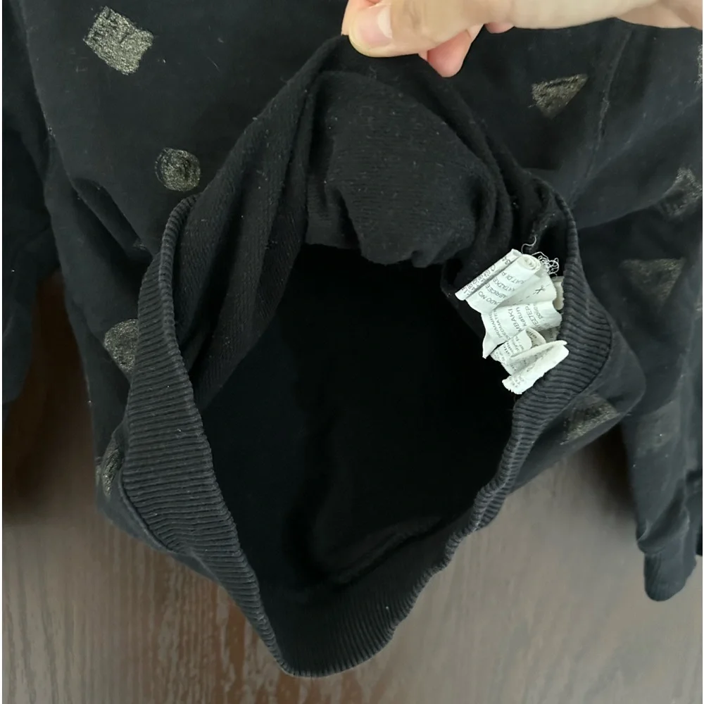 3/$15 Zara Baby Boy Black Geometric Print Sweatshirt 18-24 M Minimalist